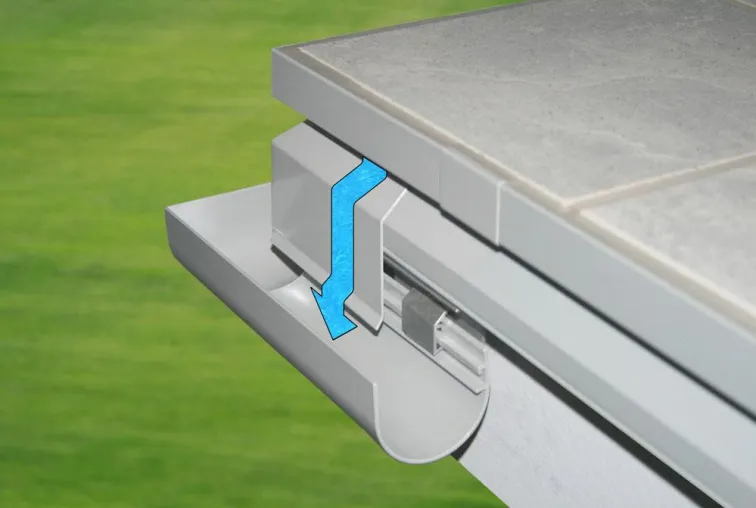 Bild: Rinnensystem für Balkone - Schneller einbauen, sauber abschließen