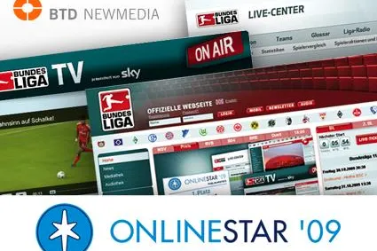 Bild: bundesliga.de ist der OnlineStar des Jahres 2009