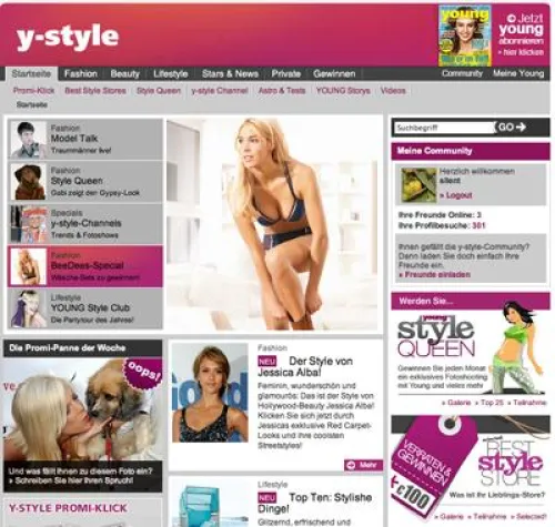 Neuer Look für y-style.de Bild: Neuer Look für y-style.de