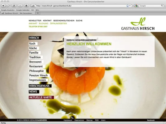 Bild: GU gestaltet neuen Markenauftritt für Gasthaus Hirsch