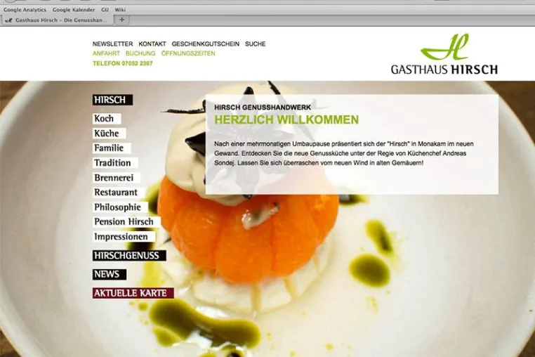 Bild: GU gestaltet neuen Markenauftritt für Gasthaus Hirsch