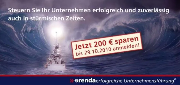 Bild: Seminar erfolgreiche Unternehmensführung - noch bis 29.10.2010 bietet orenda Verlag 200 € Frühbucherbonus