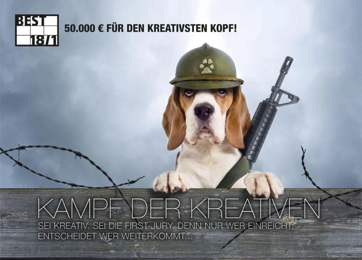 50.000€ für den kreativsten Kopf!