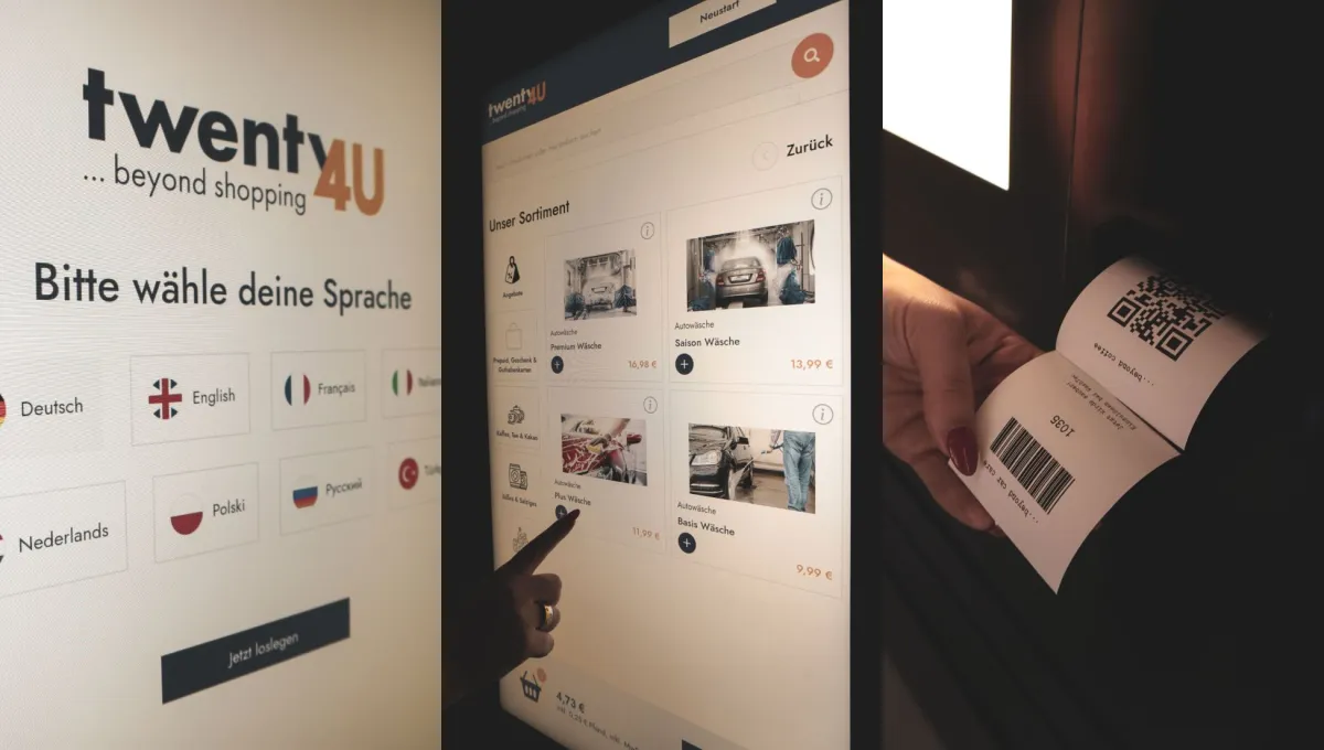Die Integration verbindet den Verkauf von Waschprogrammen mit Gutscheinen und Convenience-Produkten. (© twenty4U GmbH)