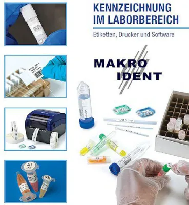 Bild: Laboretiketten und Drucker für die Laborprobenkennzeichnung