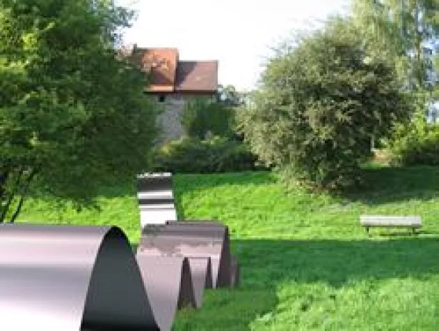 Bild: „auf und davon“ - Neue Fleckenstein-Arbeit in Dilsberg