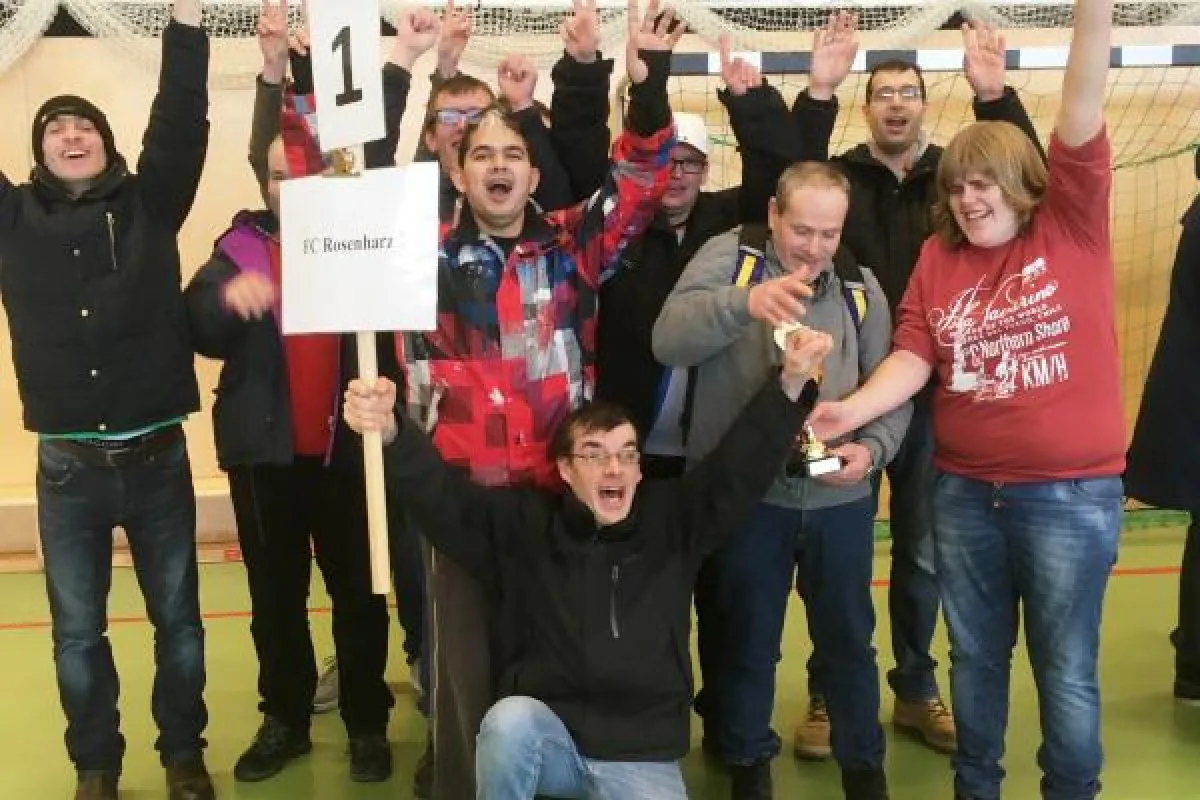 Jubel pur: Für den FC Rosenharz geht es im April zum Landesfinale nach Karlsruhe