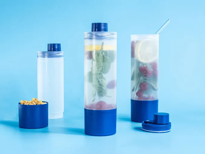 Bild: UNDA. Die nachhaltige 3-in-1 Multifunktionsflasche revolutioniert den Trinkflaschen-Markt.