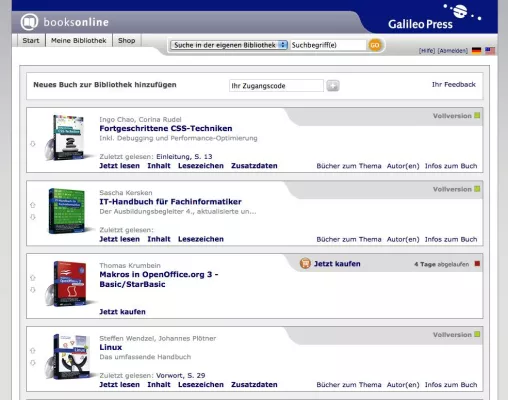 Deutscher Fachverlag Galileo Press startet mit eigenem E-Book-Angebot in die digitale Verlagswelt Bild: Deutscher Fachverlag Galileo Press startet mit eigenem E-Book-Angebot in die digitale Verlagswelt