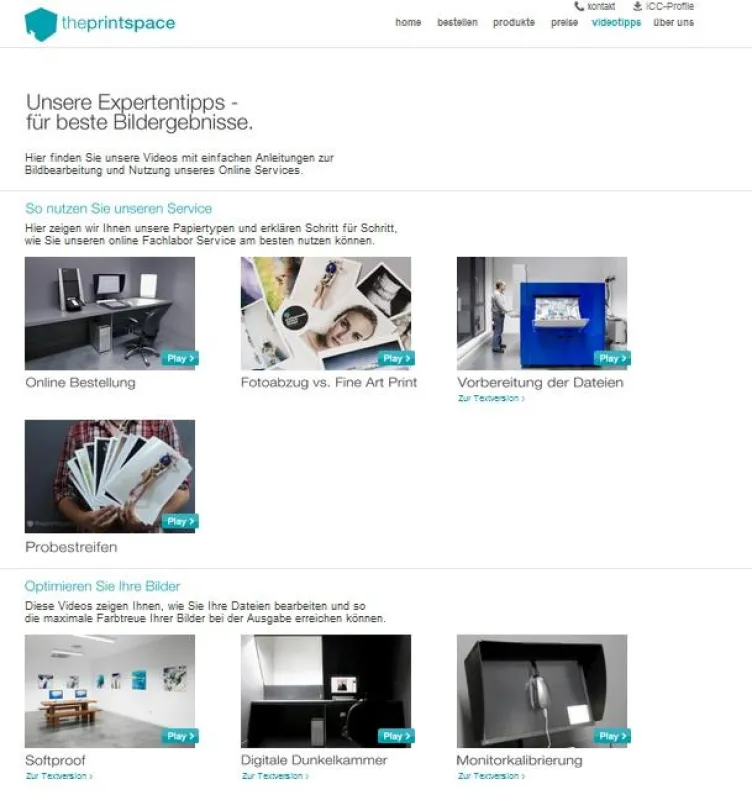 Videokurse von theprintspace