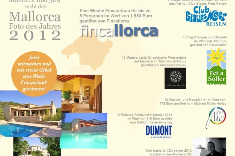 "Mallorca mal 365" sucht das "Foto des Jahres 2012" Bild: "Mallorca mal 365" sucht das "Foto des Jahres 2012"