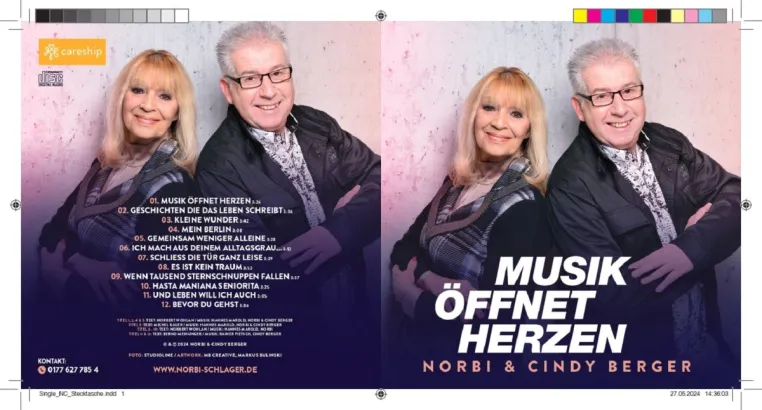 Musik öffnet Herzen - das neue Album von Norbi und Cindy Berger Bild: Musik öffnet Herzen - das neue Album von Norbi und Cindy Berger