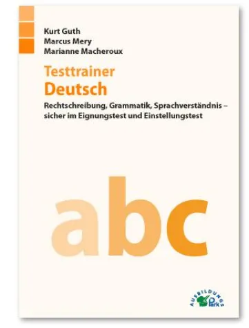 Bild: "Testtrainer Deutsch" – sicher im Einstellungstest