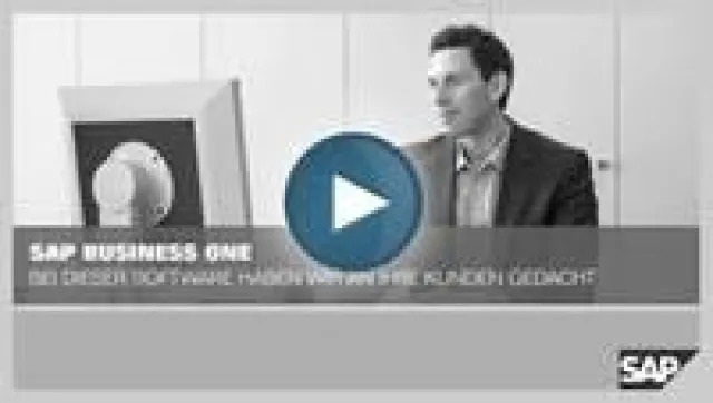 Bild: Produktfilme zu SAP Business One CRM, Finanzen und Buchhaltung zeigen dessen Funktionsweise auf