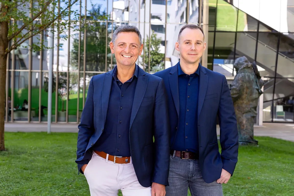 V.l.n.r.: Johann Donauer und Thomas Veichtlbauer, Geschäftsführer der DORIDA GmbH (© DORIDA GmbH)