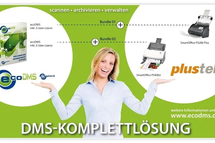 Bild: Erfolgreiches Team: Plustek und applord präsentieren erste DMS-Komplettlösung