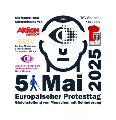 Bild: Europäischer Protesttag -  TSV Spandau 1860 e.V. lädt zur Aktion für blinde und sehbehinderte Menschen ein! 