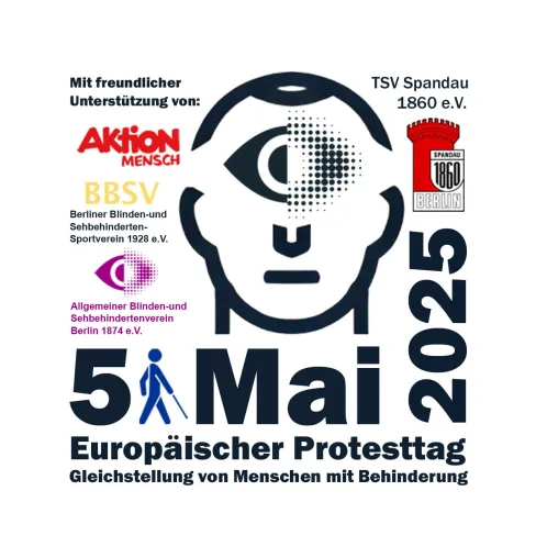 Europäischer Protesttag - TSV Spandau 1860 e.V. lädt zur Aktion für blinde und sehbehinderte Menschen ein! Bild: Europäischer Protesttag - TSV Spandau 1860 e.V. lädt zur Aktion für blinde und sehbehinderte Menschen ein!