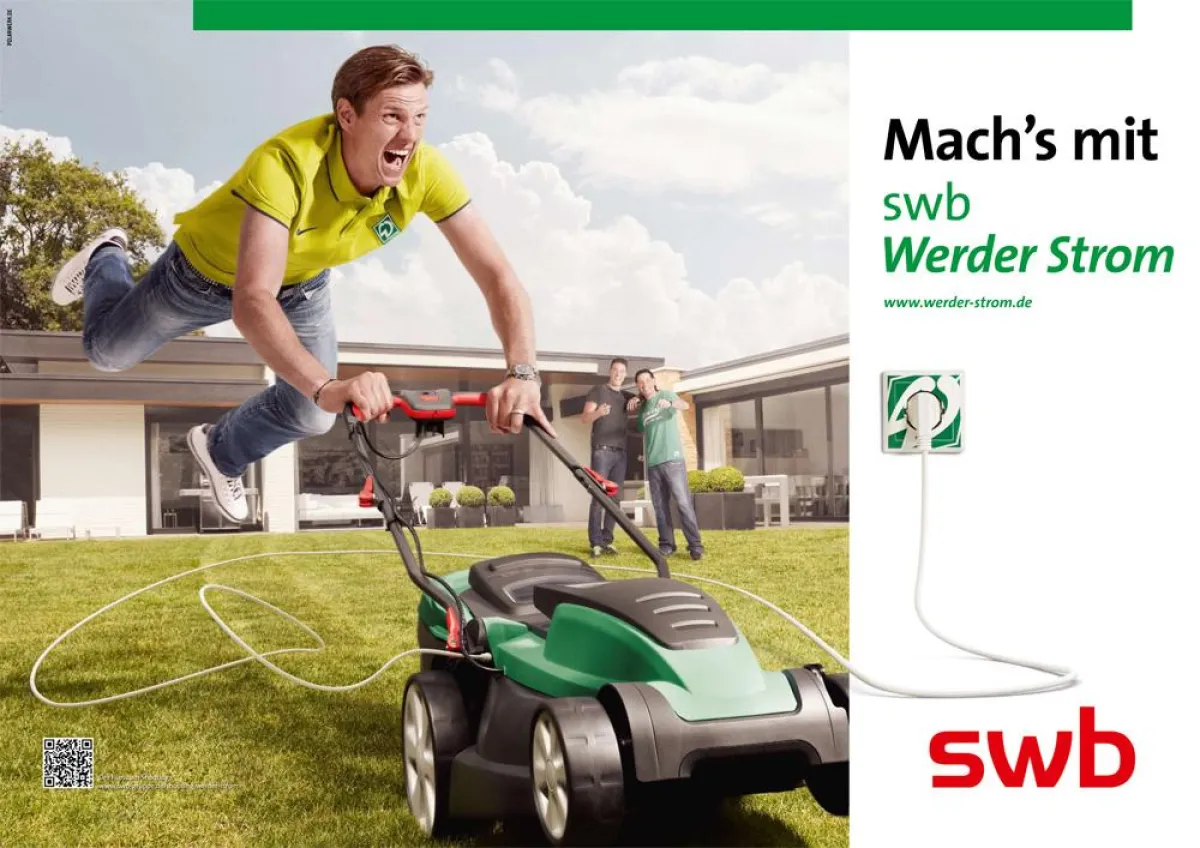 Tim Borowski mäht mit Werder Strom.