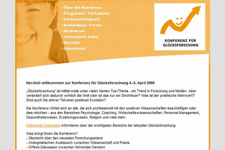 Bild: Deutsche Experten-Konferenz für Glücksforschung 2008