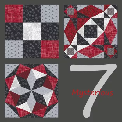 Einladung: Online-Projekt „Mysterious 7“ – kostenlose Patchwork Puzzles zum Miträtseln, Gestalten und Nähen Bild: Einladung: Online-Projekt „Mysterious 7“ – kostenlose Patchwork Puzzles zum Miträtseln, Gestalten und Nähen