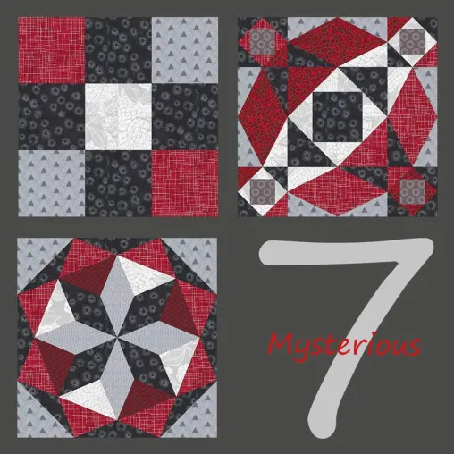 Bild: Einladung: Online-Projekt „Mysterious 7“ – kostenlose Patchwork Puzzles zum Miträtseln, Gestalten und Nähen