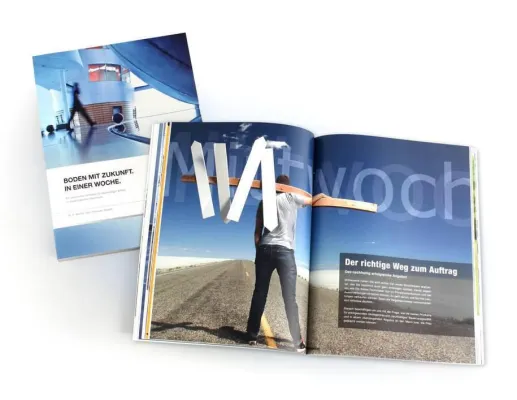 Kugelfisch Kommunikation konzipiert Handbuch der Uzin Utz AG für das bodenlegende Handwerk Bild: Kugelfisch Kommunikation konzipiert Handbuch der Uzin Utz AG für das bodenlegende Handwerk