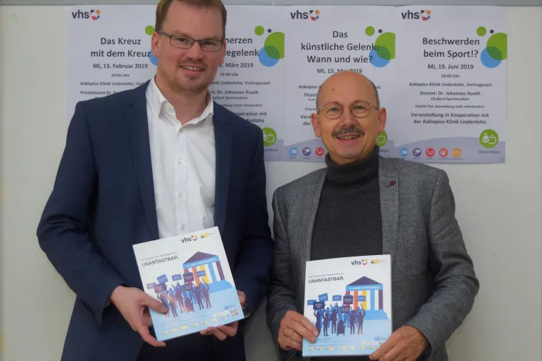 Bild: Fachvorträge zur Premiere: Asklepios Orthopädische Klinik Lindenlohe und VHS Schwandorf kooperieren