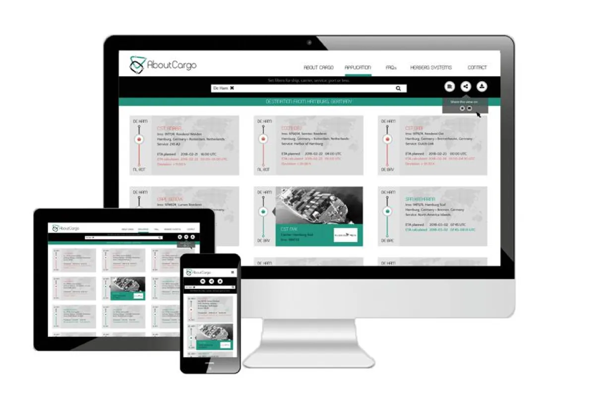 About Cargo ist auf allen Devices nutzbar