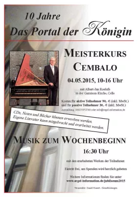 Bild: Cembalo-Meisterkurs mit Albert-Jan Roelofs in der Garnison-Kirche Celle