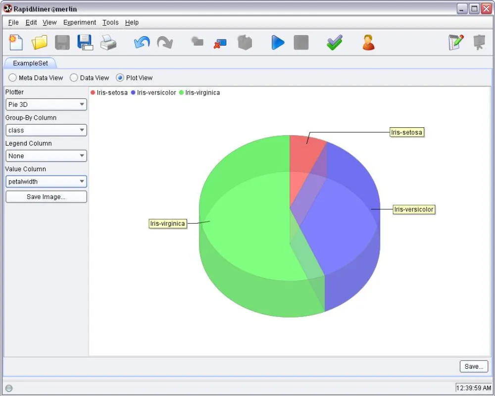 RapidMiner Screenshot