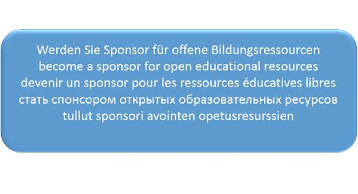 OER-Sponsor werden