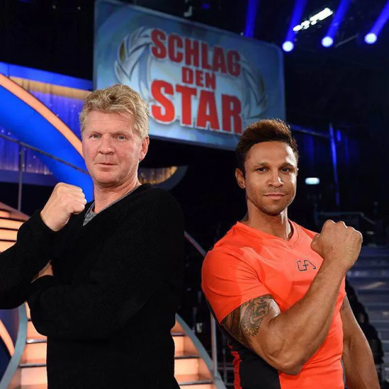 Daniel Aminati zusammen mit Stefan Effenberg bei