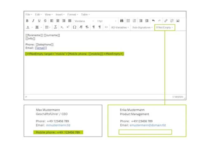 Pflichtangaben in E-Mail-Signaturen leicht gemacht Bild: Pflichtangaben in E-Mail-Signaturen leicht gemacht