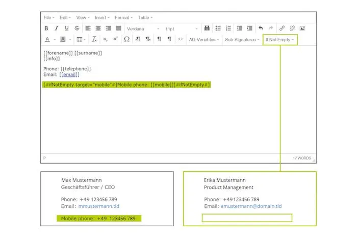Pflichtangaben in E-Mail-Signaturen leicht gemacht Bild: Pflichtangaben in E-Mail-Signaturen leicht gemacht