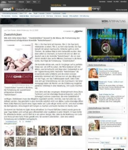 Bild: Film-Highlights und Kinoprogramm: teleschau verantwortet MSN-Kino