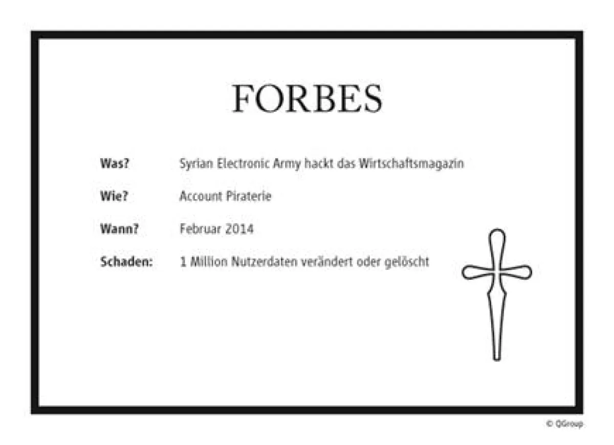 Forbes wird gehackt