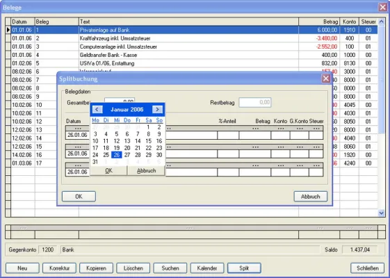 Bild: QBU 7.0: Buchhaltung, Einnahmenüberschussrechnung, Kassenbuch