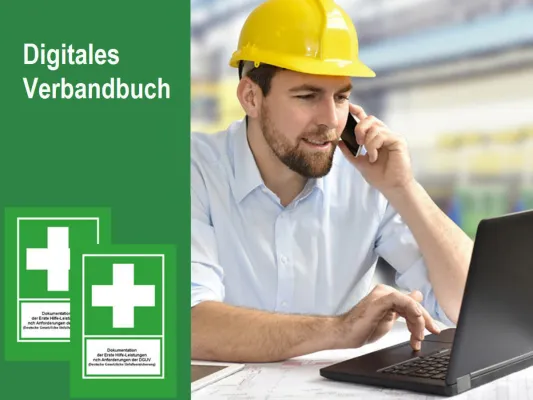 Bild: Digitales Verbandbuch für Unternehmen - Eine Verbandbuch-Software hilft bei der Dokumentation