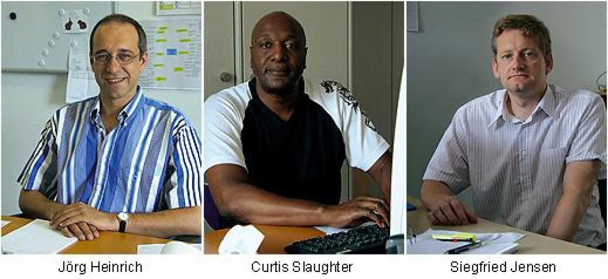 Jörg Heinrich, Curtis Slaughter und Siegfried Jensen
