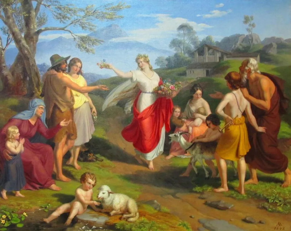 Alexander Bruckmann: Allegorie des Frühlings (Auktionshaus Michael Zeller)