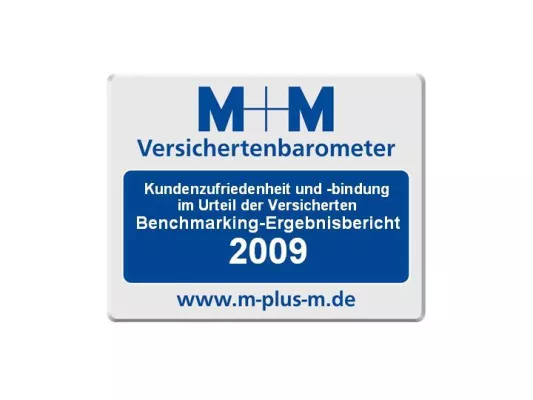 Bild: Vorankündigung M+M Versichertenbarometer 2009