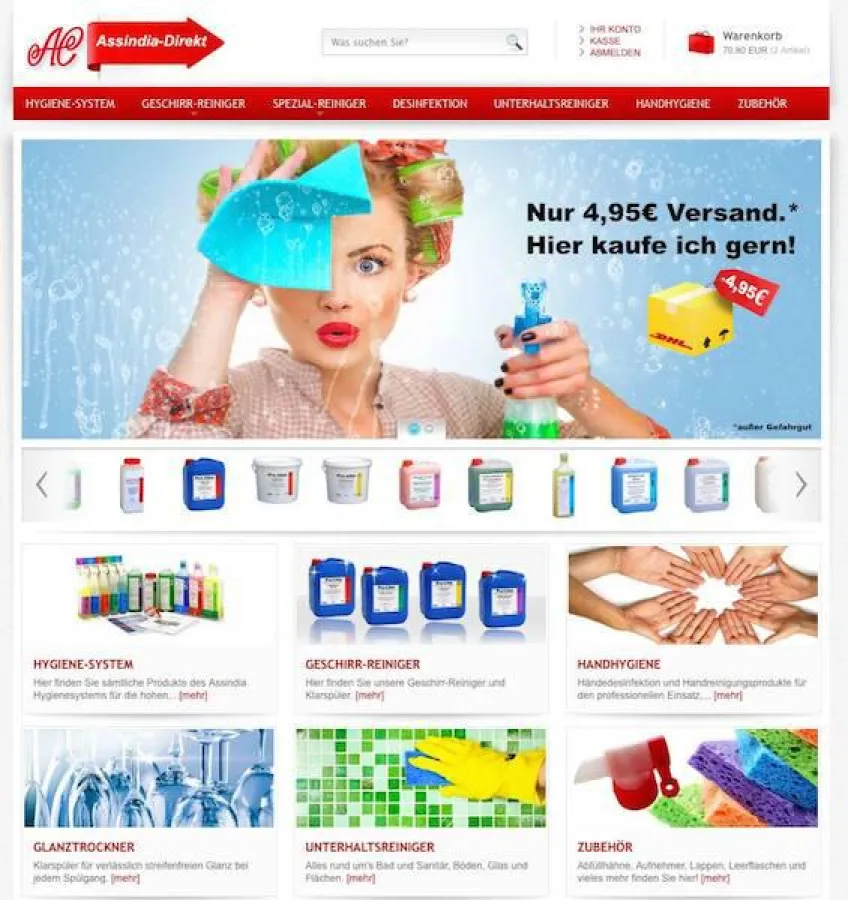 Assindia Direkt Reinigungsmittel Onlineshop