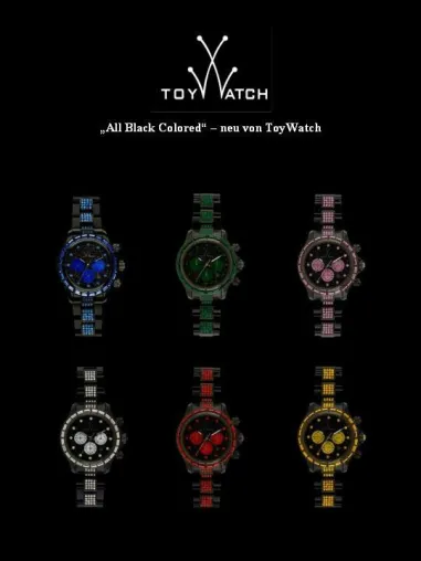 Bild: ToyWatch präsentiert die All Black Colored Kollektion - Das Debüt