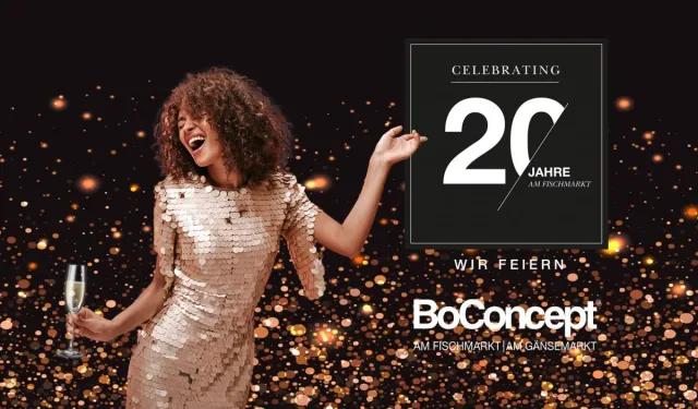 Bild: BoConcept Hamburg am Fischmarkt feiert den 20. Geburtstag mit bis zu 20% Rabatt