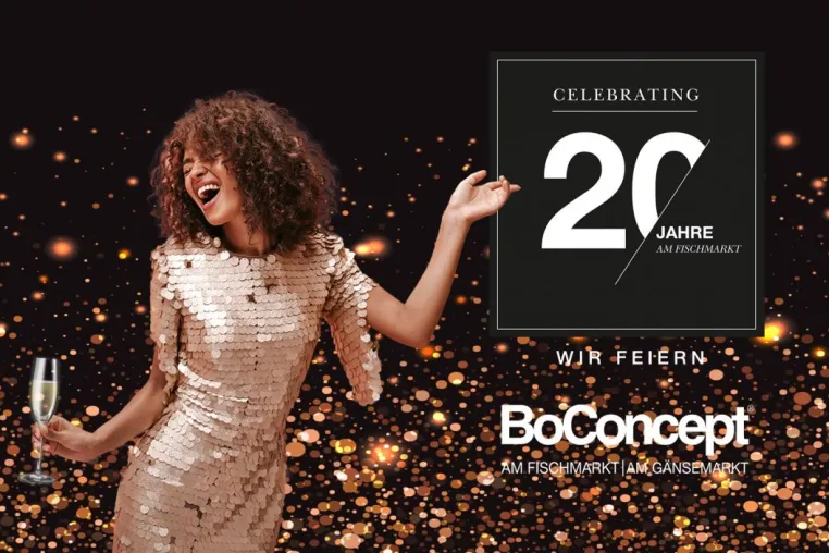 Bild: BoConcept Hamburg am Fischmarkt feiert den 20. Geburtstag mit bis zu 20% Rabatt