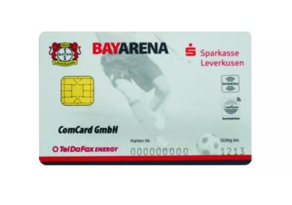 Bild: Bundesliga trifft ComCard – die neue BayArena-Card