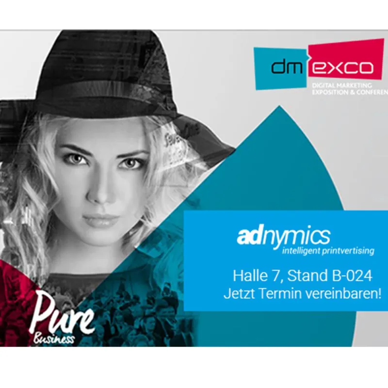 Adnymics auf der dmexco 2017 in Halle 7 Stand B-024