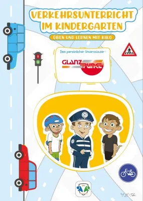 Bild: Glanzpunkt GmbH unterstützt Verkehrserziehung im Kindergarten „Apfelbäumchen“