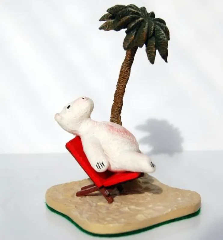 Eisbär unter Palme von SP-Miniaturen